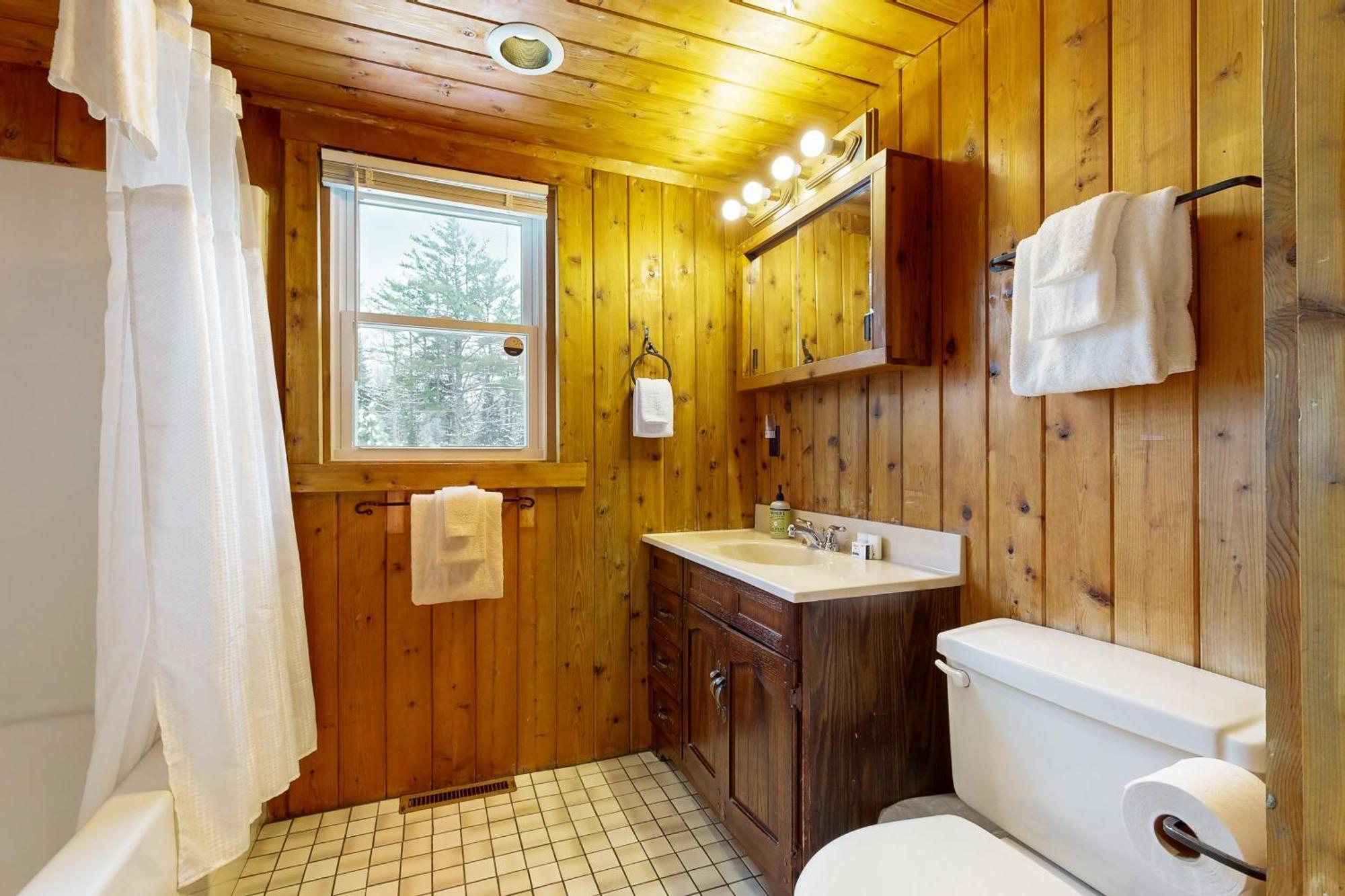 Twin View Log Home Carroll Exterior foto